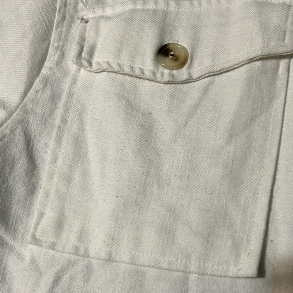 Ashley By 26 International Cream Button-Up Women Jacket size large Few stains. - Picture 12 of 14